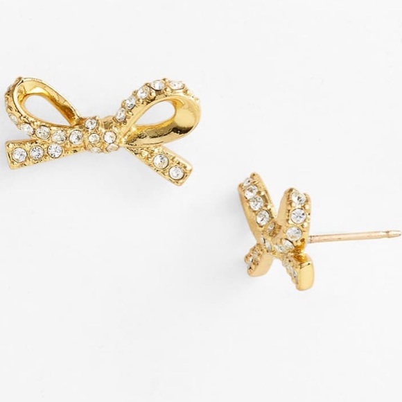 kate spade Jewelry - !!DROP!! Kate Spade skinny mini bow stud earrings